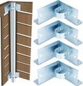 morningro 4 pcs chain link fence post brackets, main product view