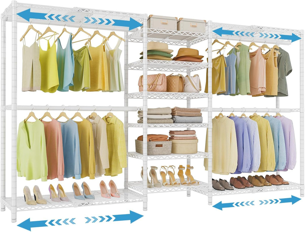 vipek x3 plus large expandable closet rack wardrobe shown in use