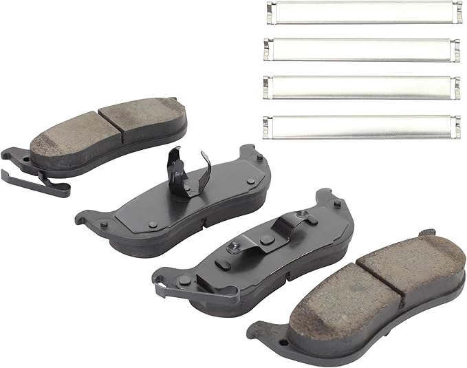 Premium Semi-Metallic Rear Brake Pads Compatible - Image 2