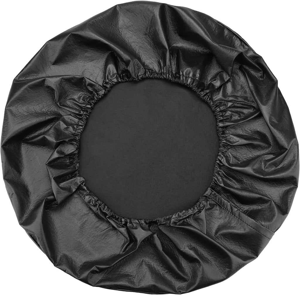 RVMATE RV Tire Cover Fits 28" Diameter Tire, Waterproof Anti-UV Black Spare Tire Cover for Truck/Trailer/SUV/Jeep, RMSTC28