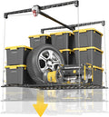 overhead garage storage rack for 8-10ft ceiling, heavy-duty, main product view