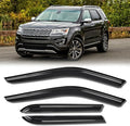 Rain Guards for Car Windows, Tape-On Window Visors Rain Guards Fit for Ford by KYX
