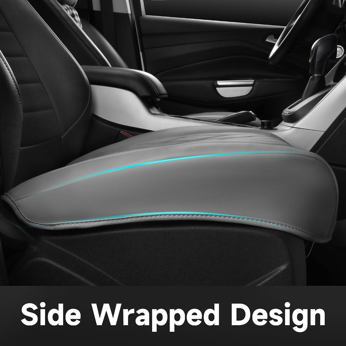 car pass 2 pack leather front car seat, side view