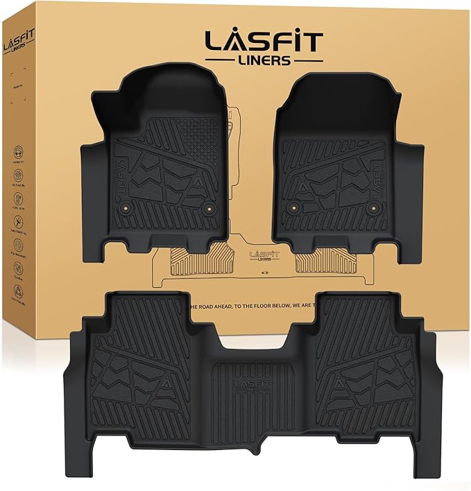 LASFIT Floor Mats 2024-2025 for Chevrolet Chevy Silverado EV RST/GMC Sierra EV by LASFIT