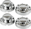 Replacement for Chrome Wheel Center Hub Cap Hubcap 2011-2018 Ram 3500 2Pcs Front + 2Pcs Rear 1-Ton Dually DRW Alloy Wheel