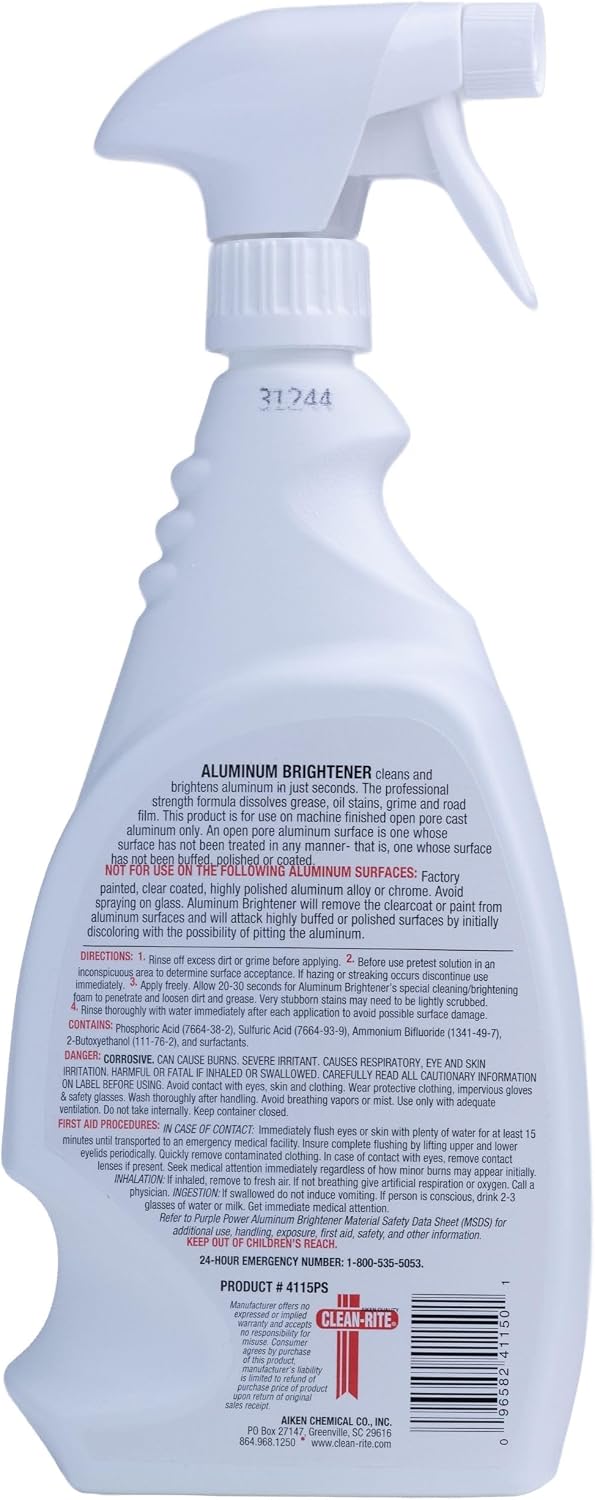 Purple Power 4115PS Aluminum Brightener- 32 Ounce