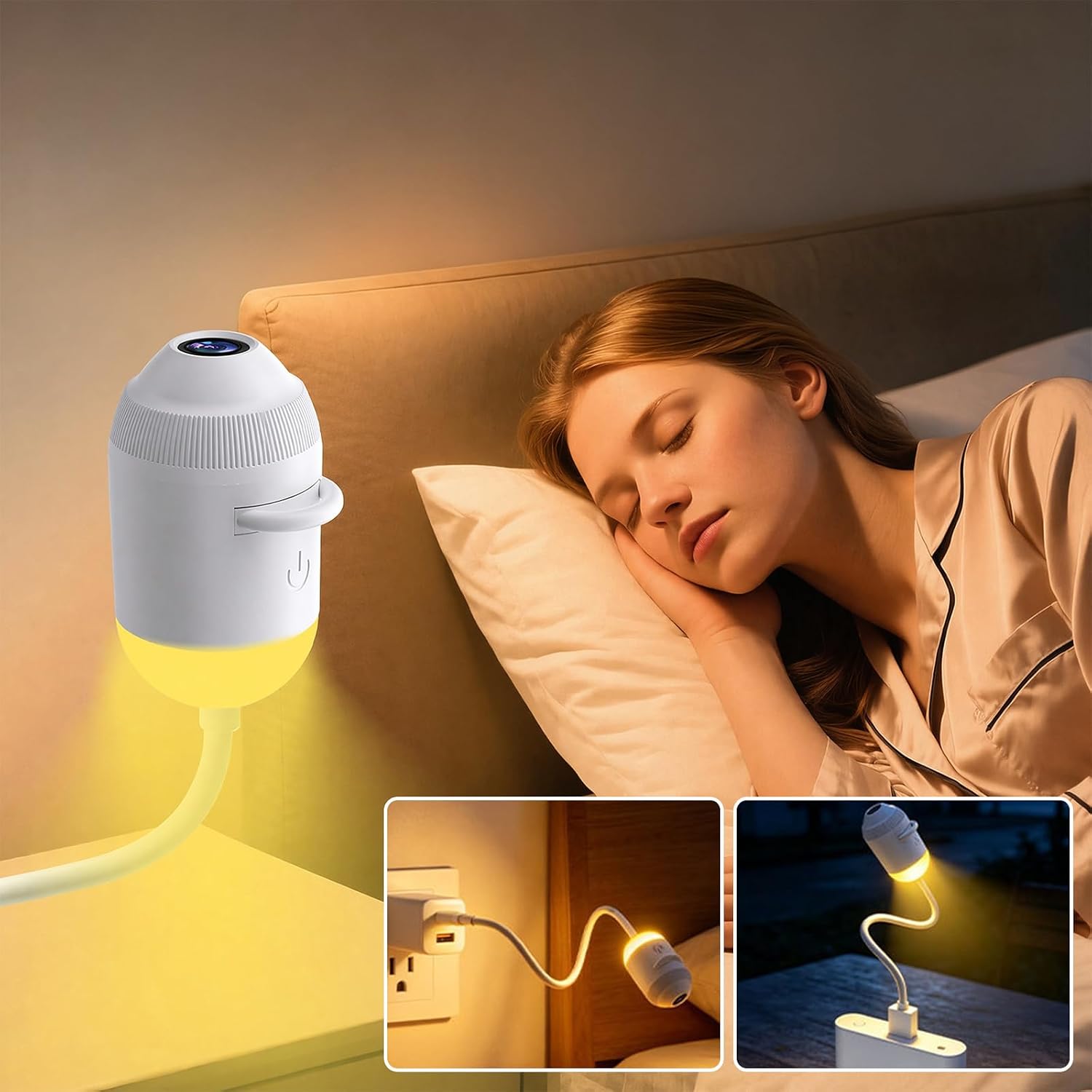Galaxy Projector Car Roof Star Light, USB Ambient Night Lamp(6 Star Panels) | 360 rotating head with touch control and dimmable star modes, plugs into any USB car charger, fits bedroom and camping too