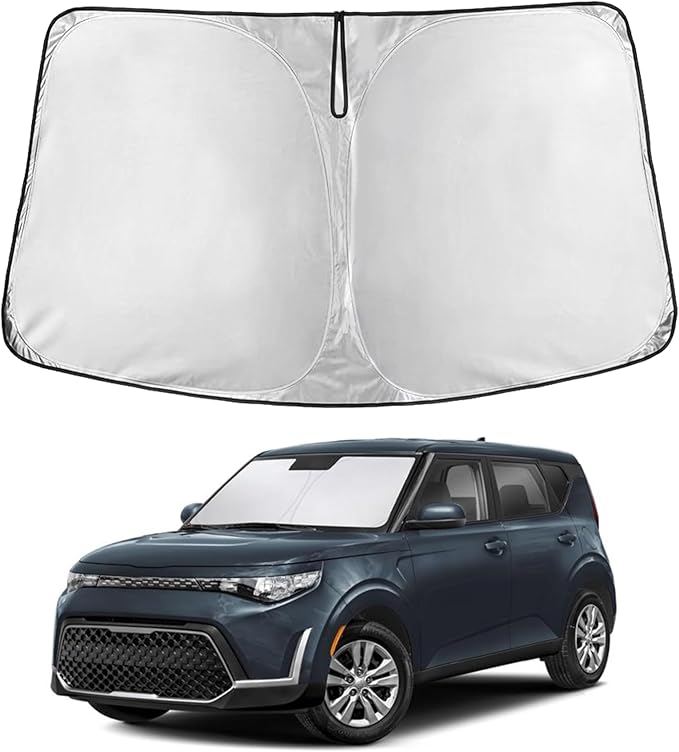 Econour Windshield Sun Shade for Kia Soul 2020 2021 2022 2023 2024 2025 2026 by EcoNour