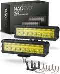 naoevo 6 inch yellow led light bar, 50w, main product view