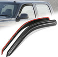 Auto Dynasty 2Pcs Carbon Fiber Pattern Window Visors Compatible