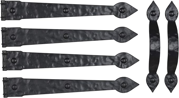Household Essentials Hinge IT Premium Carriage House Handle & Hinge, 4 Hingle 2 by HouseholdEssentials