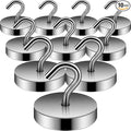 Neosmuk Magnetic Hooks, Cruise Ship Essentials, 100lb+ Heavy Duty Magnetic Hooks by Neosmuk