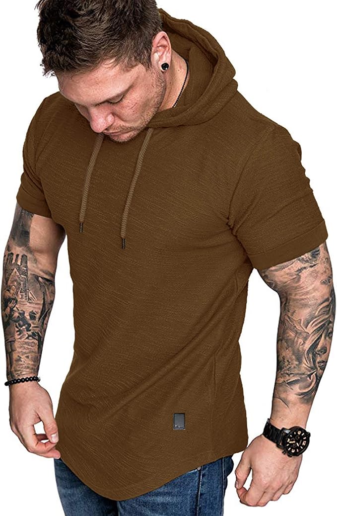 Lexiart Mens Fashion Athletic Hoodies Sport Sweatshirt Solid Color Fleece by Lexiart