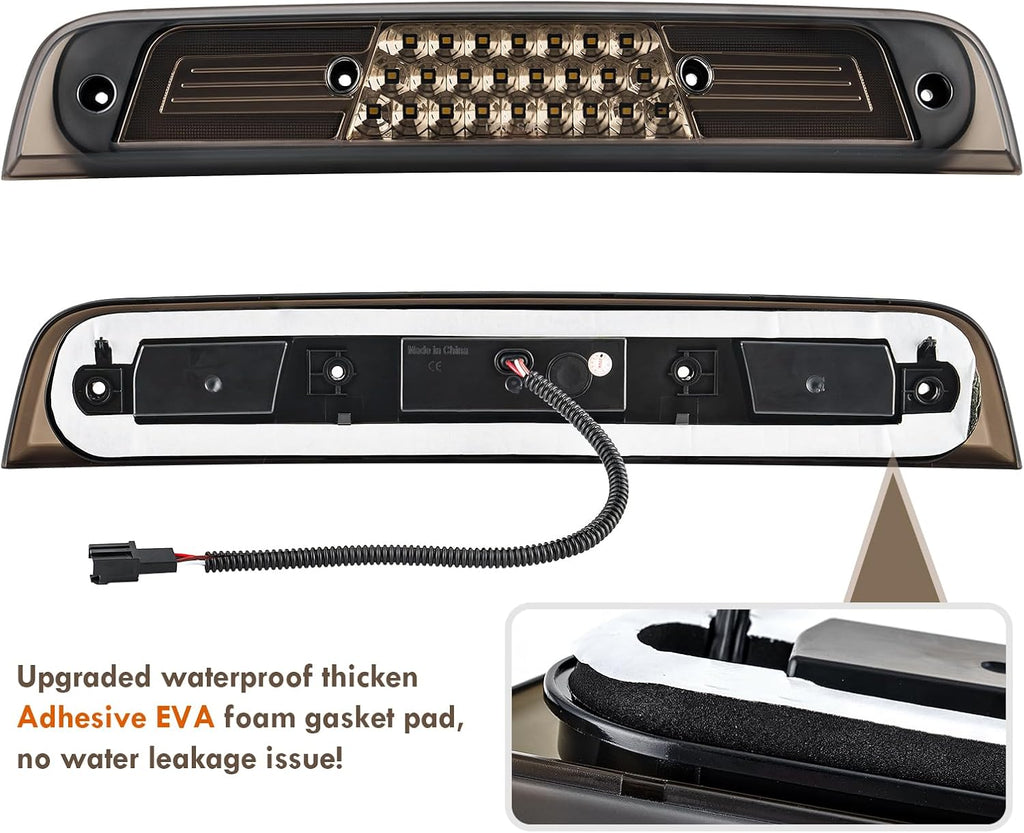 LED Third Brake Light Smoked Compatible with 2019-2026 RAM 1500 Rear High Mount 3rd Brake Lights (NOT for Classic/TRX/Camera model)