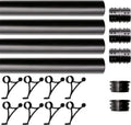 25 ft stainless steel bar foot rail kit, main product view