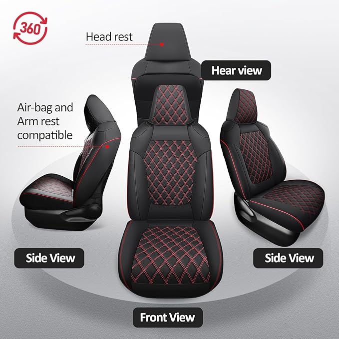 MIROZO Car Seat Covers for Toyota Rav4, Waterproof Rav4 Seat Covers Compatible - Image 6