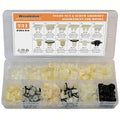 Woodzdon 231pcs Headlight Adjusting Screw Nylon Nut Bumper Grommet #6,#8,#10,#14 Screw Grommet Assortment for Honda for Acura Door Panel Nut Interior Floor Mat & Silence Pad Grommet License Nut