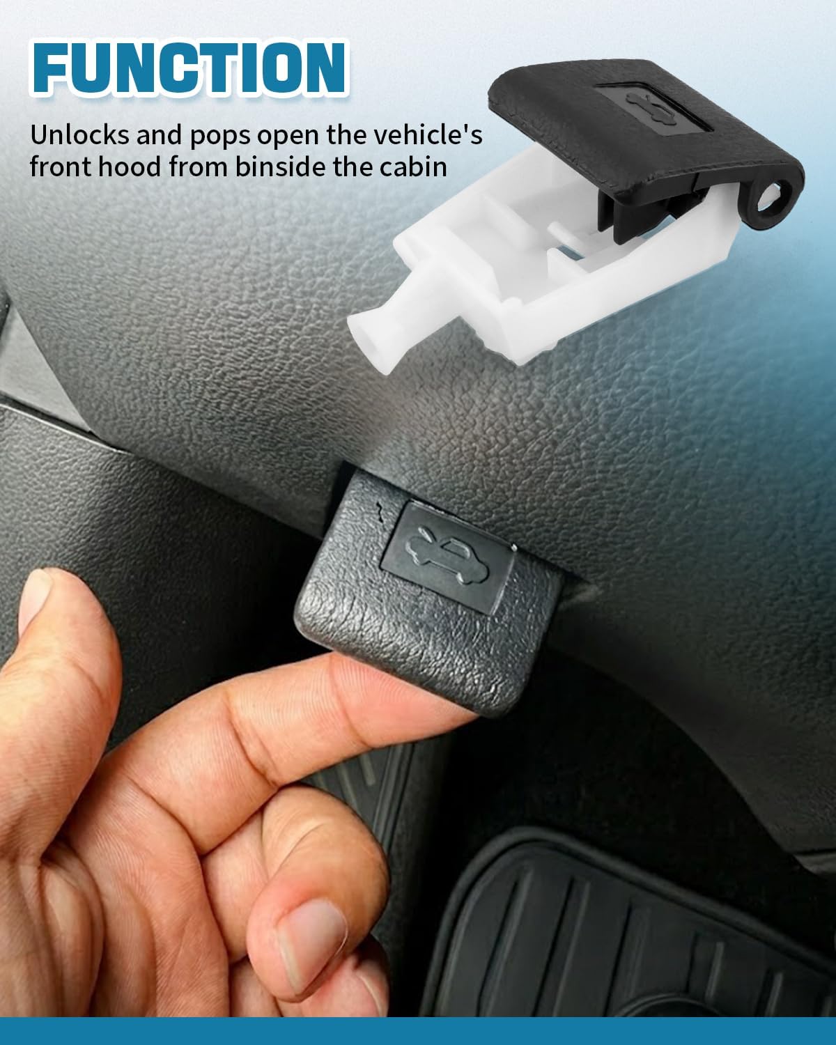 5360152010 Front Hood Latch Release Lever Handle Fit for Toyota Corolla 2007 2008 2009 2010 2011 2012 2013 2014 2015 2016 2017 2018 2019 2020 2021 2022 2023