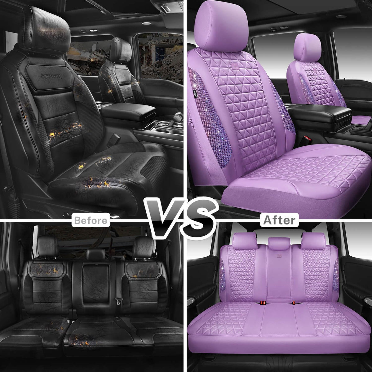 car pass light purple bling diamond leather car on a desk or shelf