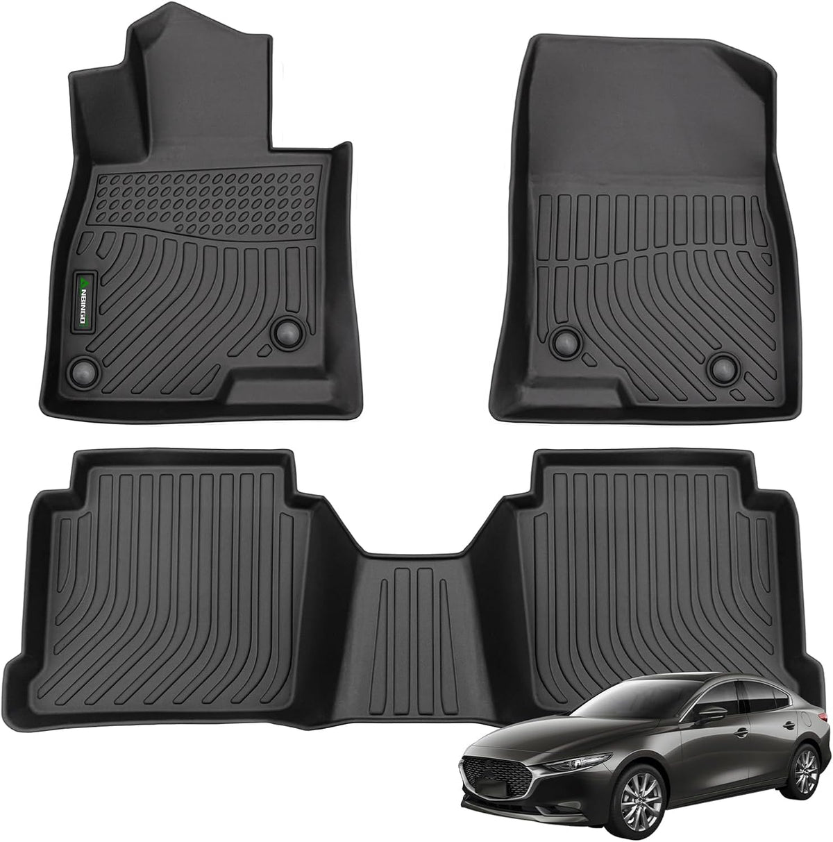 ANBINGO®-Floor Mats for Mazda 6 2014-2021 All Weather Protection TPE Waterproof
