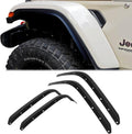 Front & Rear Fender Flares Extensions Set Fits 2018-2026 for Jeep Wrangler JL 4XE (Fit High Fender Flares)