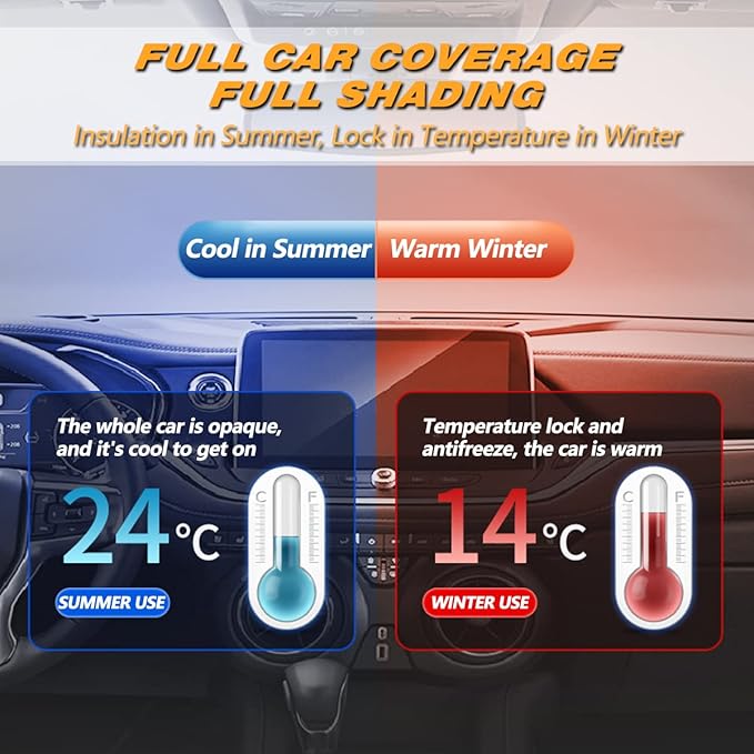 AUQDD 6-Layers PEVA New Material Truck Full Padded Car Cover Waterproof All - Image 5
