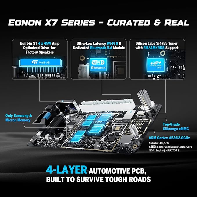 Eonon Car Stereo for BMW 3 Series 325i 330i M3 1998-2006, Android 14 Wireless - Image 7