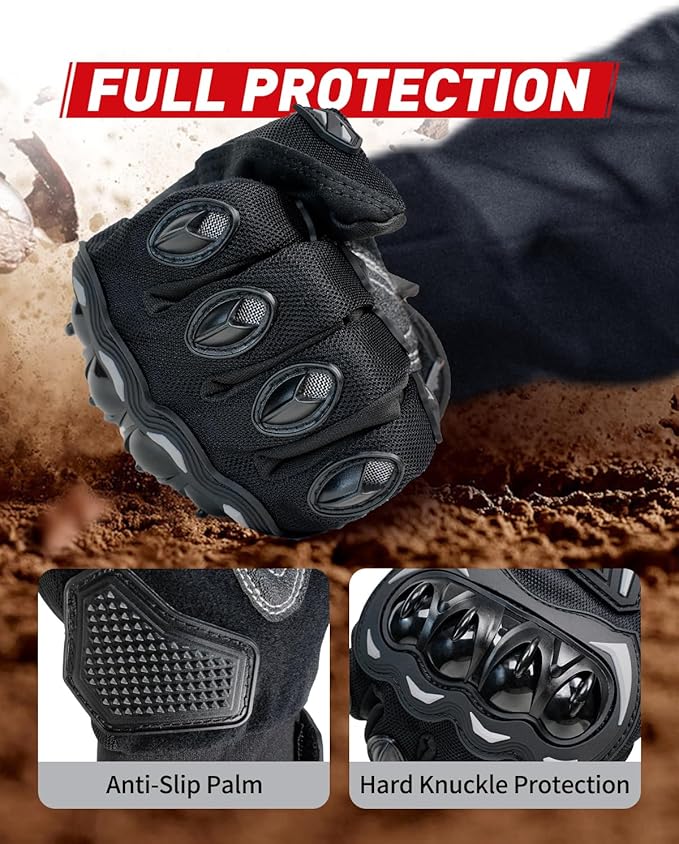 Motorcycle Gloves, Touchscreen Motorbike Gloves - Image 6