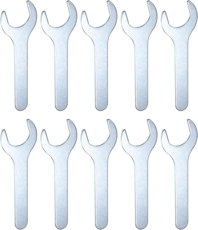 HARFINGTON 10pcs Small Wrench Open End Wrench 28x135x2.8mm Metric U-Shaped by HARFINGTON