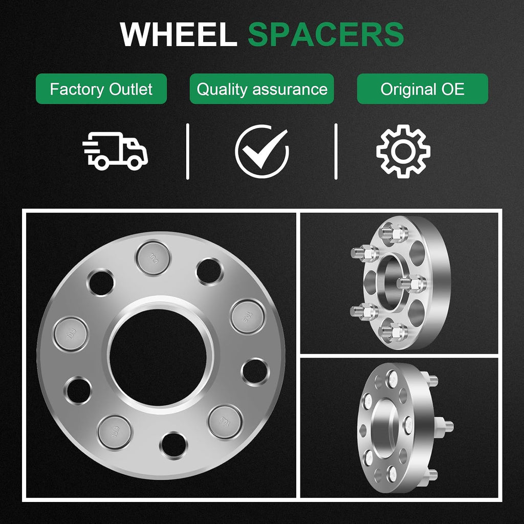 SCITOO Hubcentric Wheel Spacers 8x6.5 to 8x6.5 Thick 2 inch 9/16 121mm for Dodge Ram 2500 Ram 3500 for Ram 2500 3500