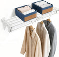 steel closet shelf with hanging rod, 40-73'' expandable, main product view
