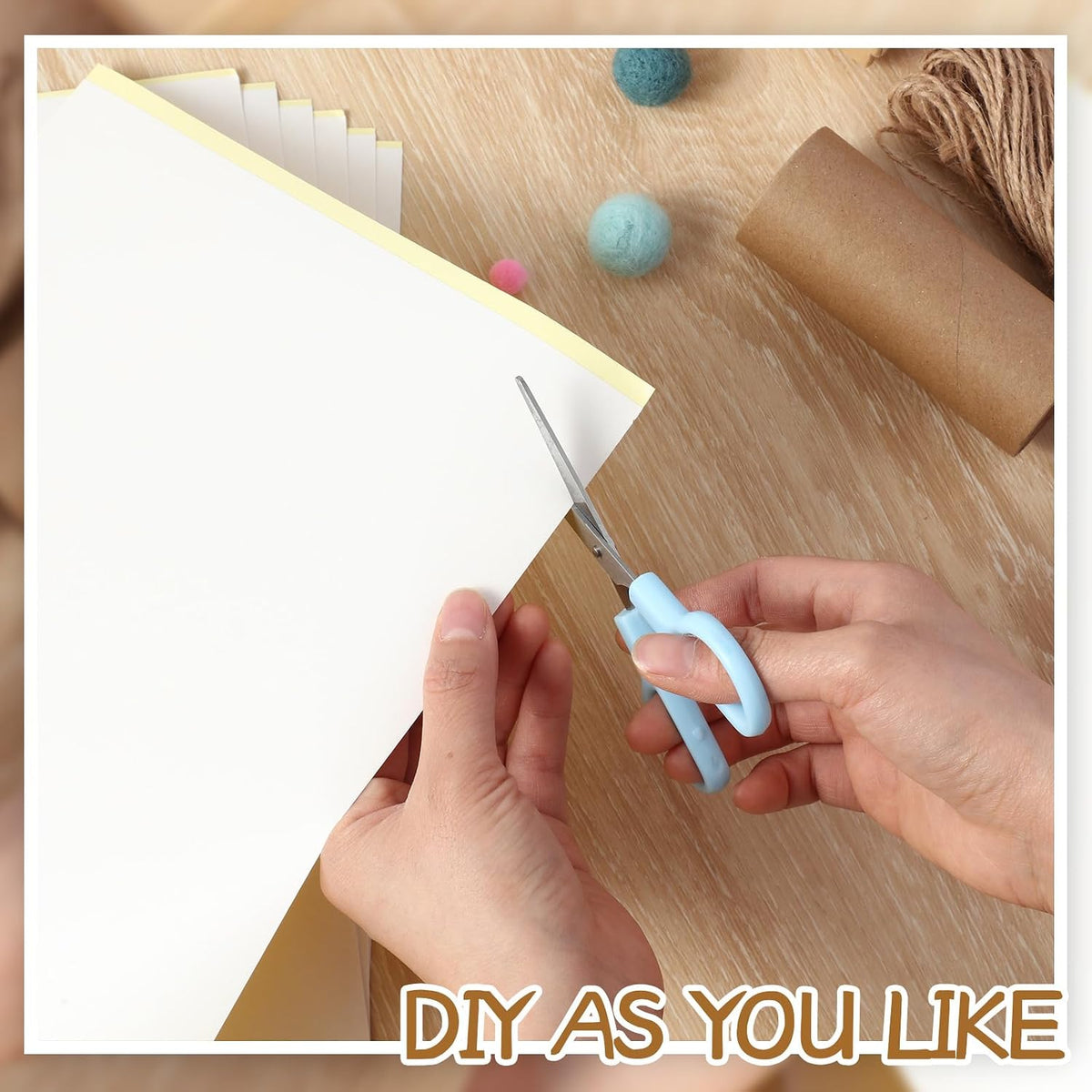yeaqee 100 pcs a4 size double sided adhesive, package contents
