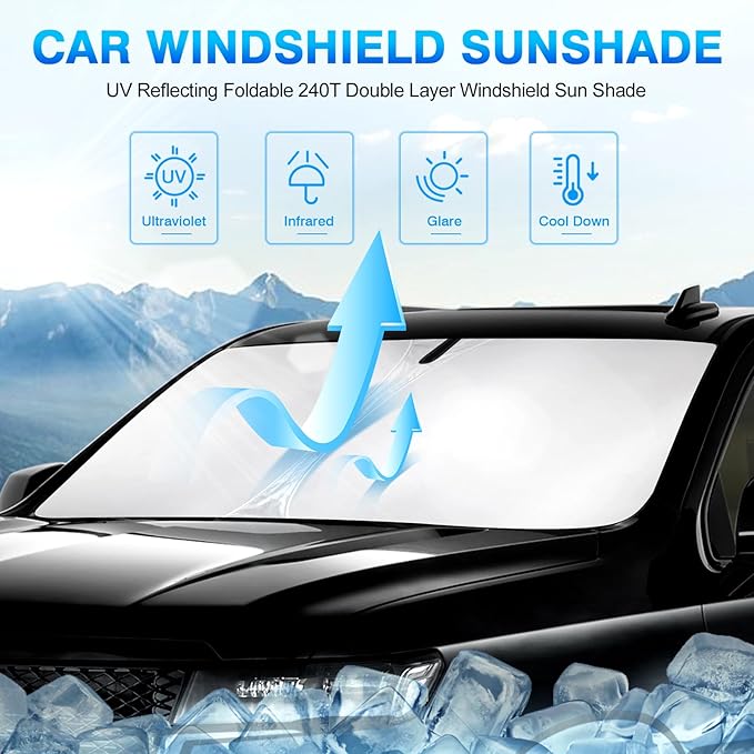KUST Windshield Sun Shade for 2023-2025 2026 Lexus RX 350 Accessories Window - Image 5