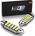 578 569 211-2 212-2 LED Bulbs Xenon White 360 Lumens Super Bright 2835 15-EX Chipsets Used for Interior Dome Map Door Courtesy light,Pack of 2