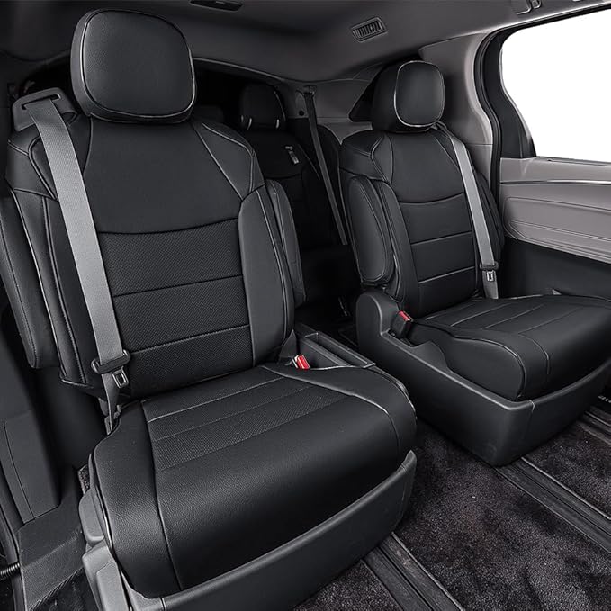EKR Sienna Seat Covers for 2011-2020 Toyota Sienna L, 7 Seats, 2nd Row Captain - Image 4