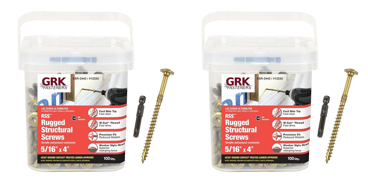 grk 12225 5/16x4 star drive washer head climatek, main product view