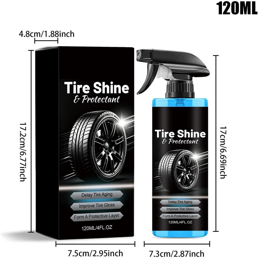 Wheel Pólish Coating – Tire Shine Solution, Rubber Care Fluid, High Gloss Finishing treatmênt | Protective Maintenance Liquid for Vehicle Detailing Exterior