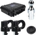 60692, Upgraded 38k 2-5/16 in Hitch Ball Puck System Gooseneck Hitch Kit with Case Compatible with Ford F250/F350/F450, Chevrolet Silverado 2500/3500 HD, GMC Sierra 2500/3500 HD Nissan Titan XD