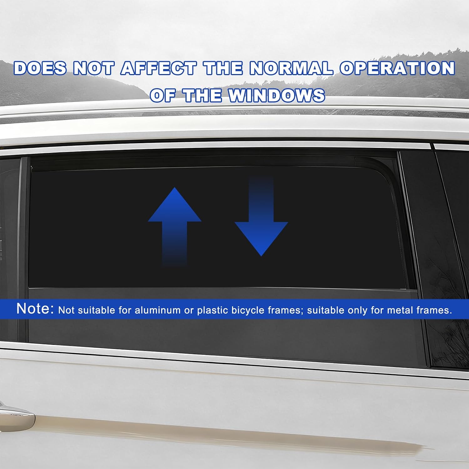 4 PCS Car Side Window Sun Shades, Magnetic Auto Side Window Sunshade Protects from Heat and UV Rays, Magnetic Sun Blocker Windows Cover for Most Vehicles, Car Accessories (Front/Rear Window)