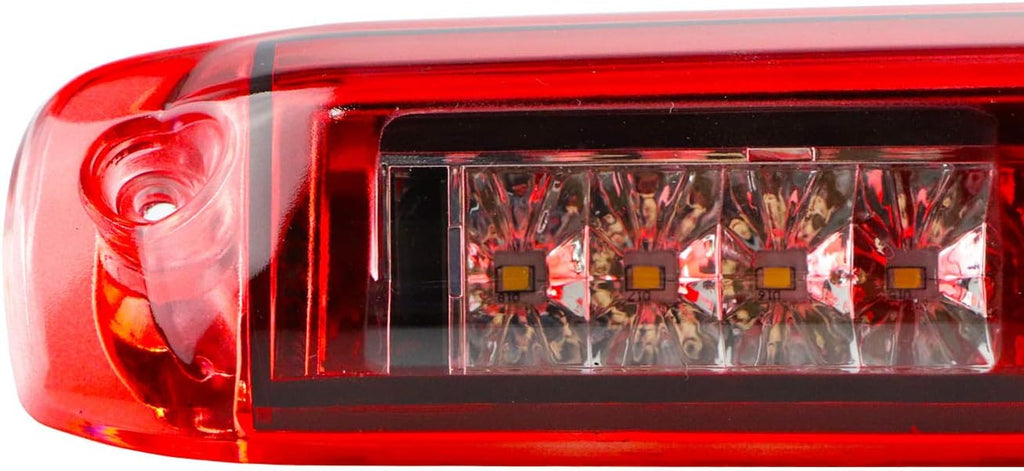 Tresound 3rd Third Brake Light for Chevy Silverado/GMC Sierra 1500 2500 3500 HD Classic 1999-2006 LED Cargo Light High Mount Lamp, Chrome Housing Red Lens