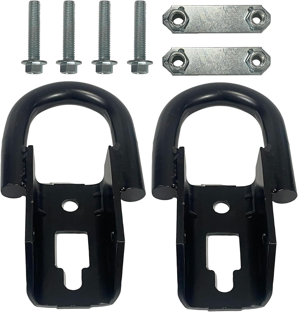 Front Tow Hooks Kit Heavy Duty D-Ring w/Hardware Left & Right FL3Z17A954C Compatible with Ford F-150 2009-2022 F150 Pickup Truck