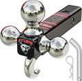 ayleid trailer hitch tri-ball mount with hook &, main product view