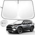 for Toyotа RAV4 2019-2023 2024 2025 2026 Windshield Sun Shade Custom Fit RAV-4 SUV TRD Off-Road, LE XLE Premium Limited Foldable RAV4 Sunshade, UV Block & Protector Rav4 Accessories