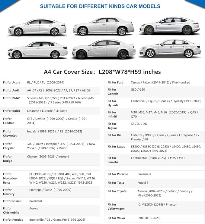 KouKou 6 Layers Car Cover Waterproof All Weather - Image 5