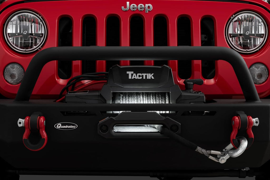 RES-Q Quadratec LED Winch Fairlead Light with Wireless Remote - White and Amber LED Winch Drum Light for Roller and Hawse Fairleads with Sealed Wiring Harness