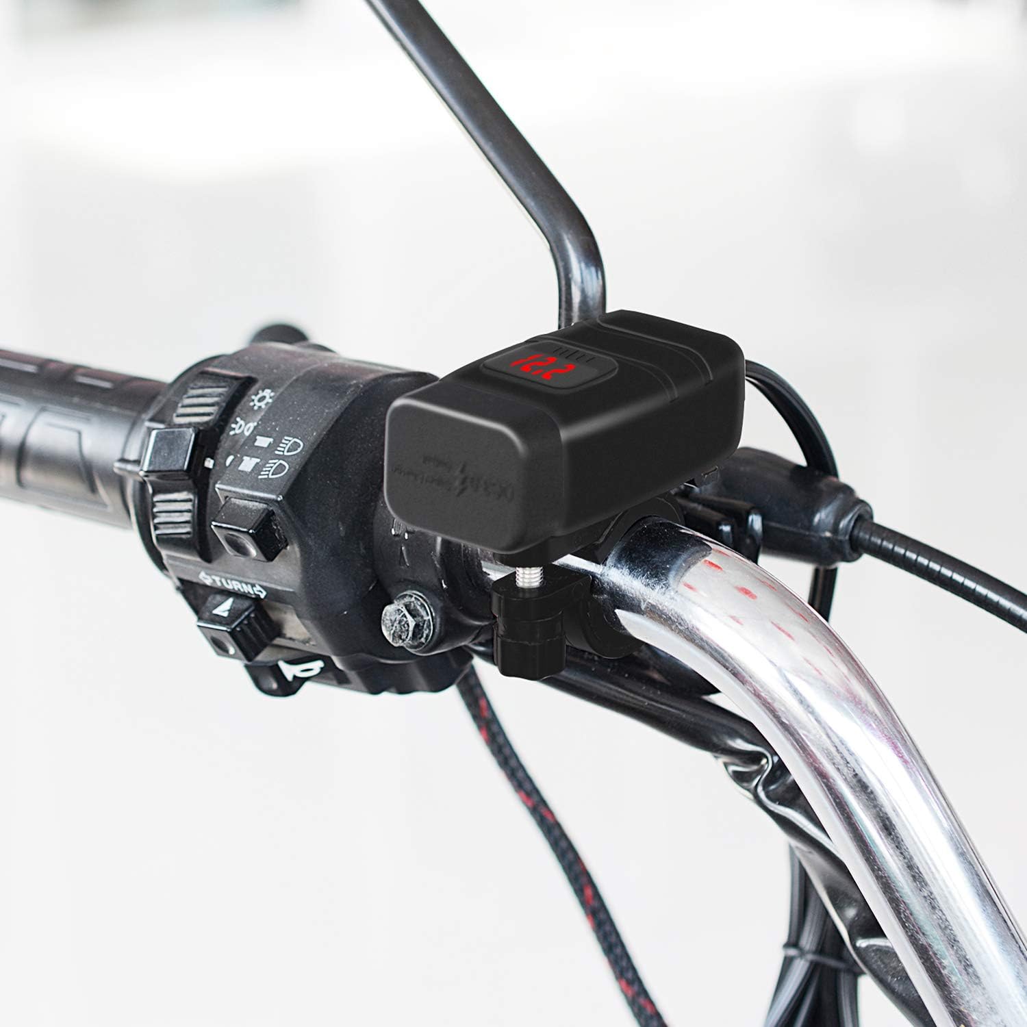 Motorcycle USB Charger for Triumph Bonneville T100 2001-2026,12V Dual-Port Fast Charging Waterproof and dustproof Motorcycle Phone Charger