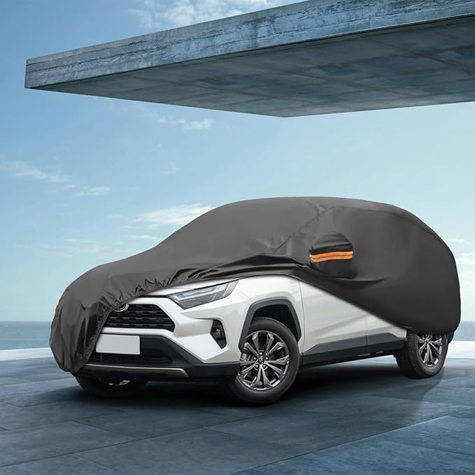 MORNYRAY Compatible with Toyota RAV4, Car Cover Outdoor Waterproof Sun Rain - Image 6