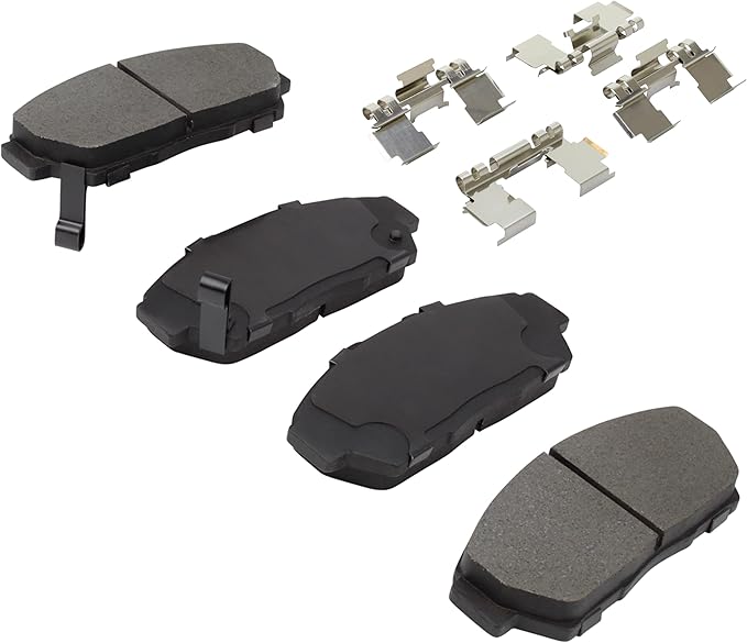Premium Semi-Metallic Front Brake Pads Compatible - Image 2