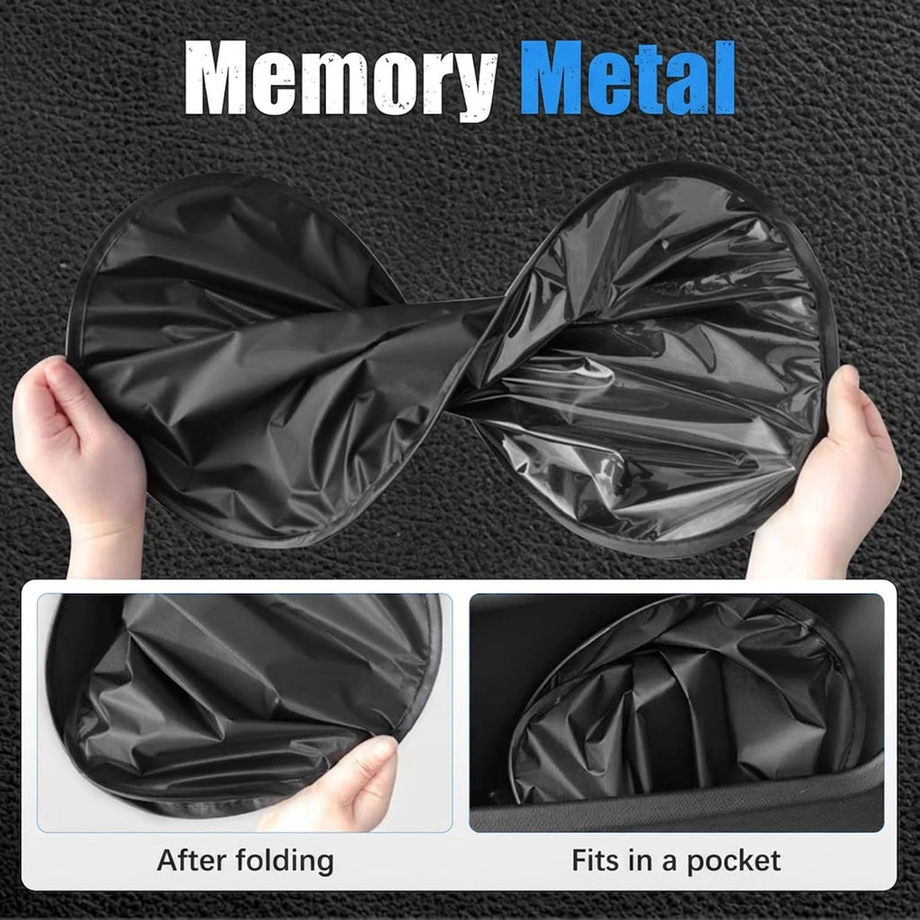 Car Side Window Sunshade, Upgrade Static Cling UV Protection Sun Shade, Car Window Shade Universal Fit for Most Vehicles Camping Travel (2PCS Rear)