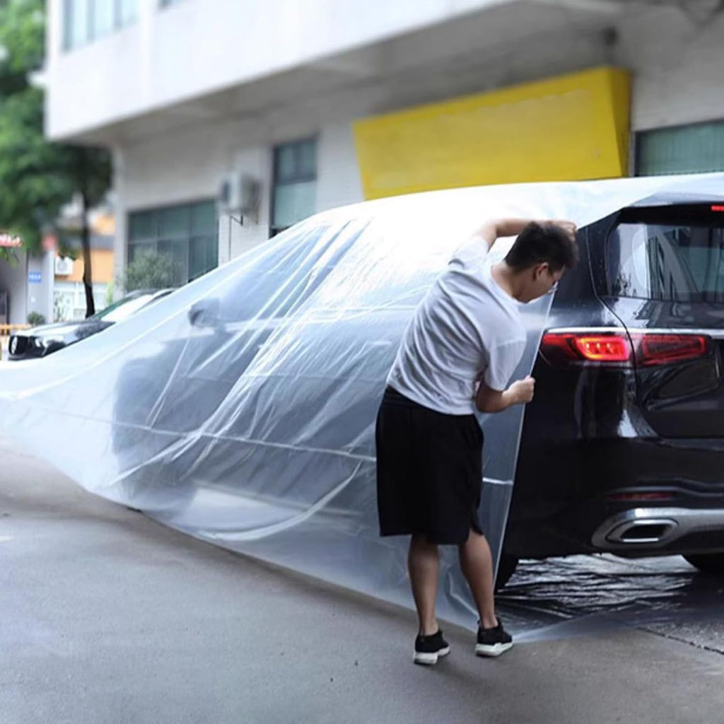 Heavy Duty Clear Vehicle Protector Bag Snow Shield Shelter for SUVs Car Flood Barrier